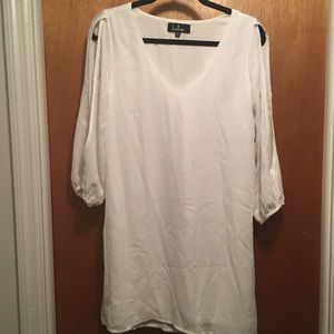 Lulu’s ivory long sleeve dress